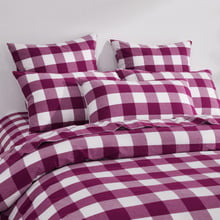 Azari Yarn-Dyed Gingham Washed Cotton European Pillowcases (Set of 2)
